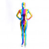 Women Full Body Multi-Color Shiny Metallic Spandex Zentai Suits